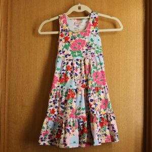 Girls Hanna Andersson Floral Racerback Dress 6-7